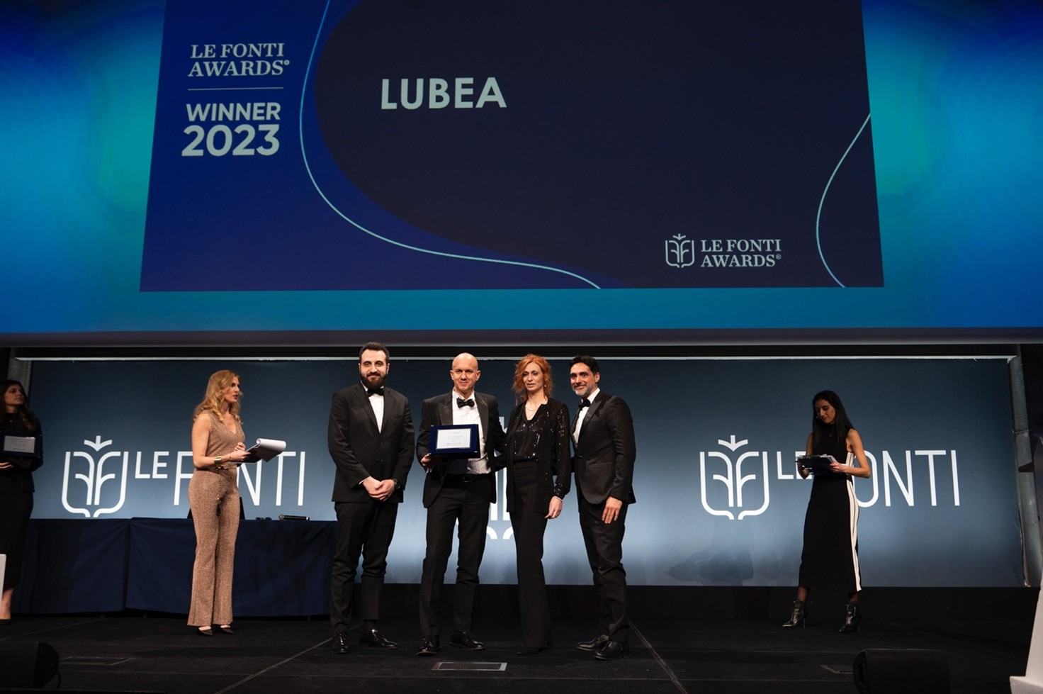 LUBEA premiata a Piazza Affari a Milano da Le Fonti