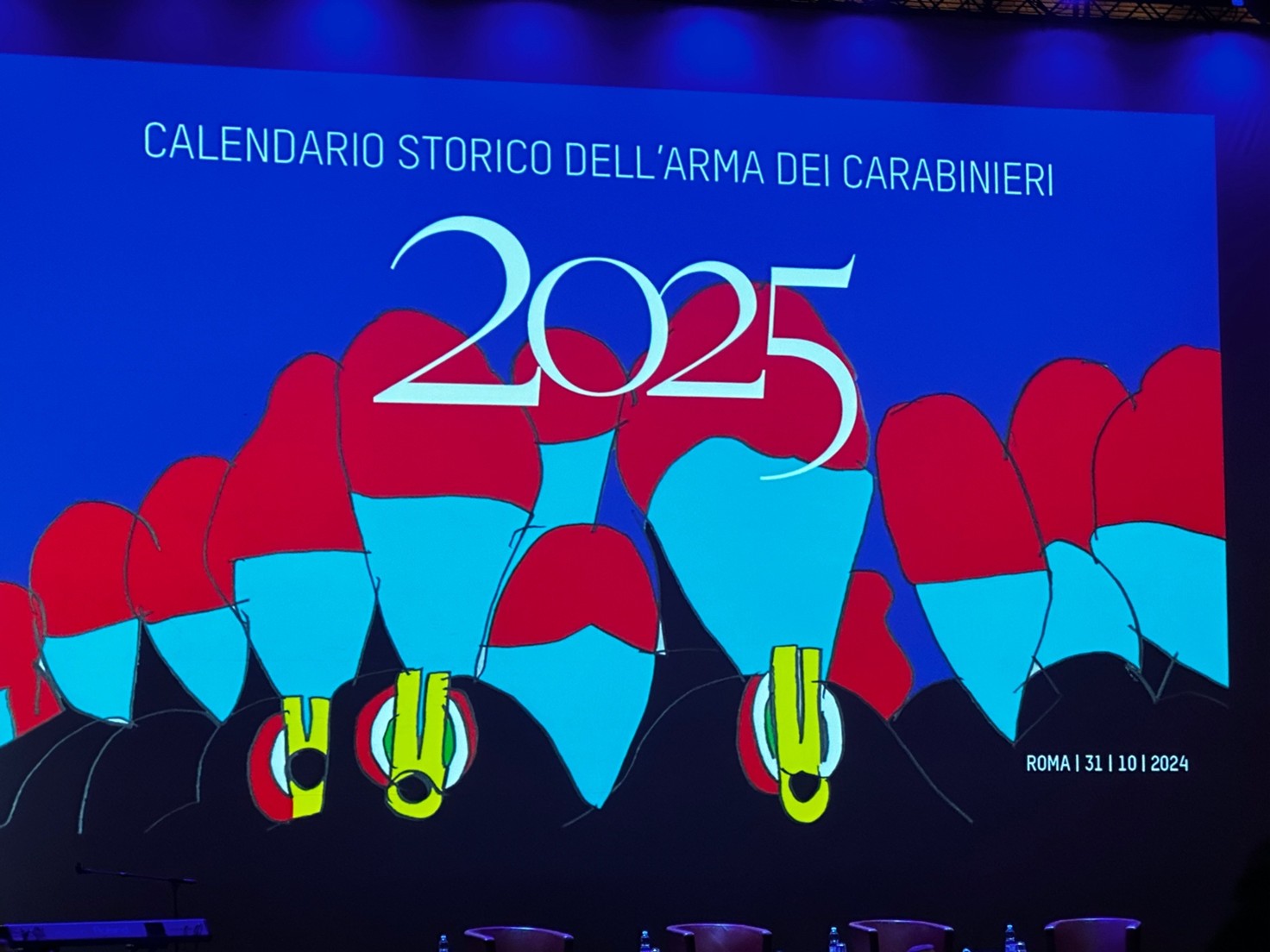 LUBEA PRESIEDE ALLA PRESENTAZIONE DEL CALENDARIO 2025 DELL’ARMA DEI CARABINIERI